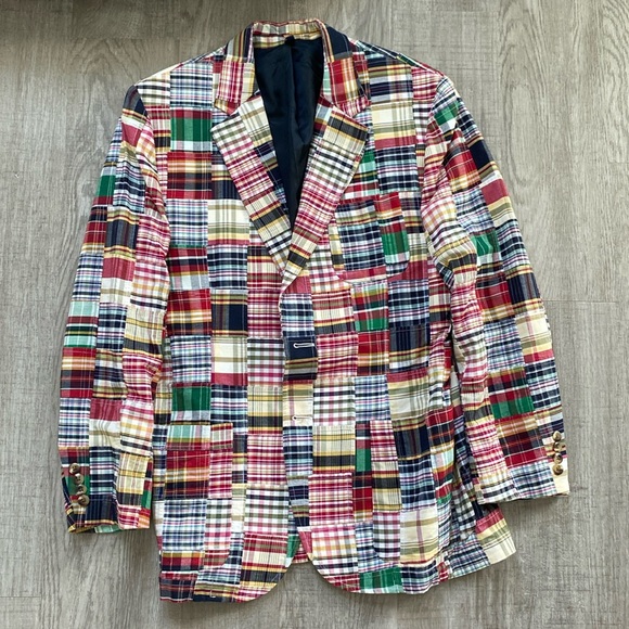 Grant Thomas Madras Blazer- Size Medium - Picture 1 of 8